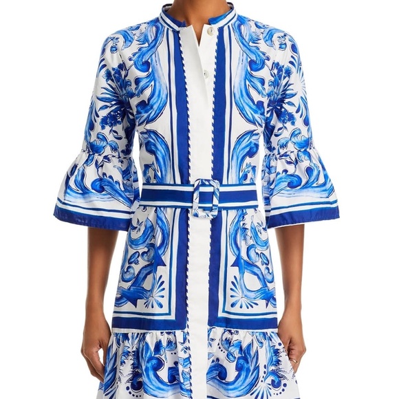 GORGEOUS FARM RIO GARDEN TILES MINI DRESS M - Picture 7 of 7